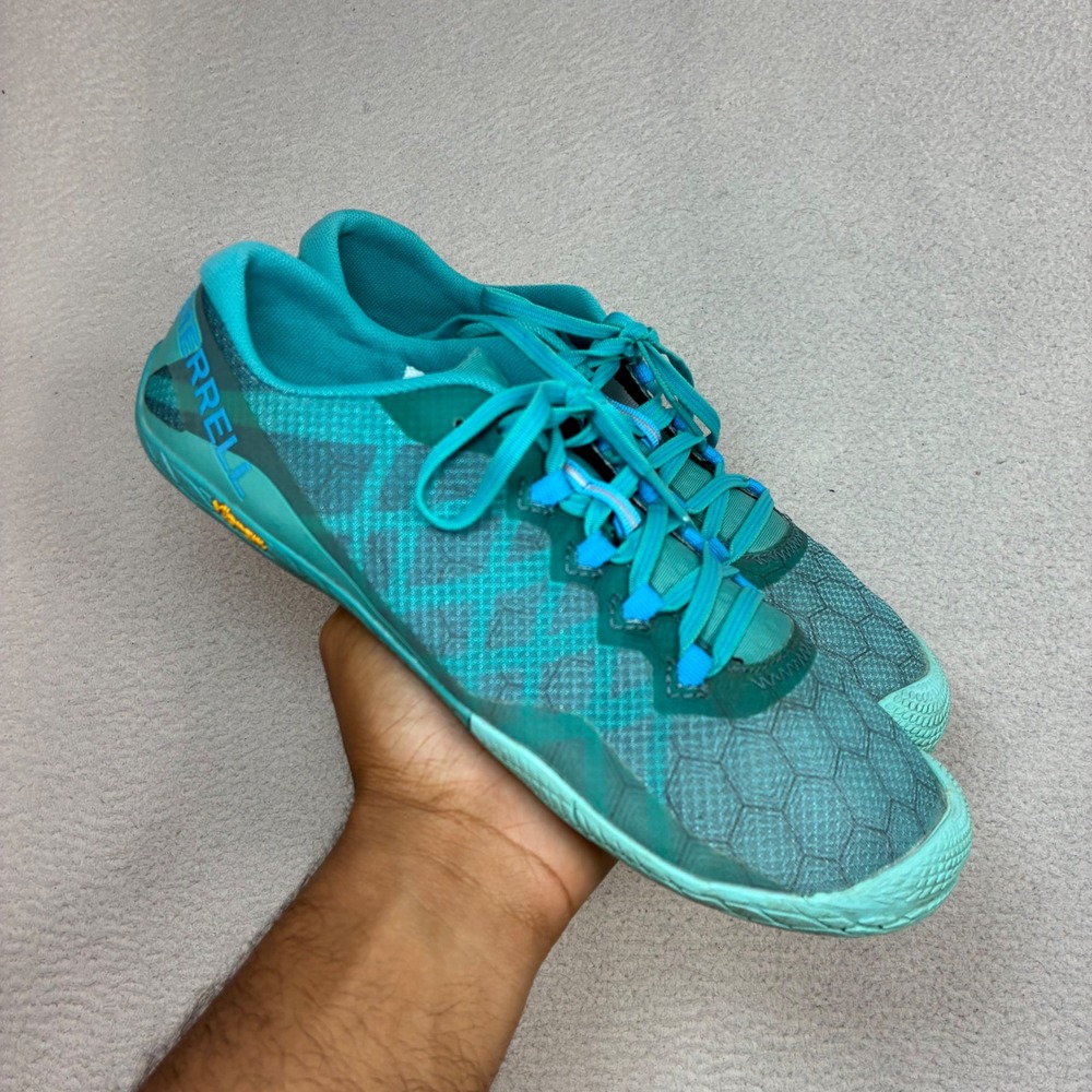 Merrell Vapor Trail Glove 3 Sneakers Women 10 Teal Barefoot Running Shoes